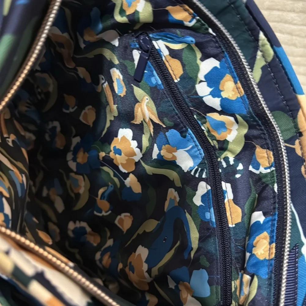 Vera Bradley Performance Twill Triple Zip Hipster Crossbody Bag - Immersed Bloom